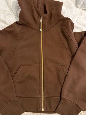 Lululemon brown full zip scuba